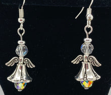 Load image into Gallery viewer, Swarovski Crystal Angel Earrings