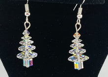 Load image into Gallery viewer, Swarovski Crystal Christmas Tree Earrings
